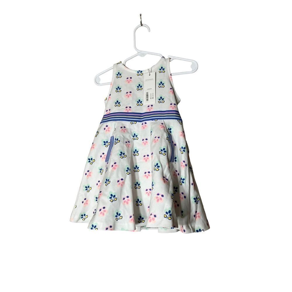 Janie and Jack Toddler Girl Petal Striped Ponte Dress NWT Size 18-24‎ Months